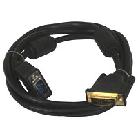 6ft DVI-A Male to VGA Male Cable - Click Image to Close